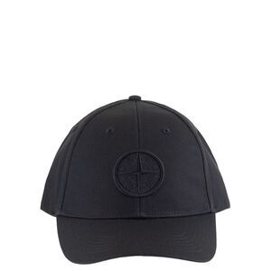 Stone Island Men Cap With Embroidered Compass Logo